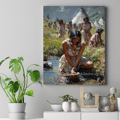 Women of the Valley Native American Canvas