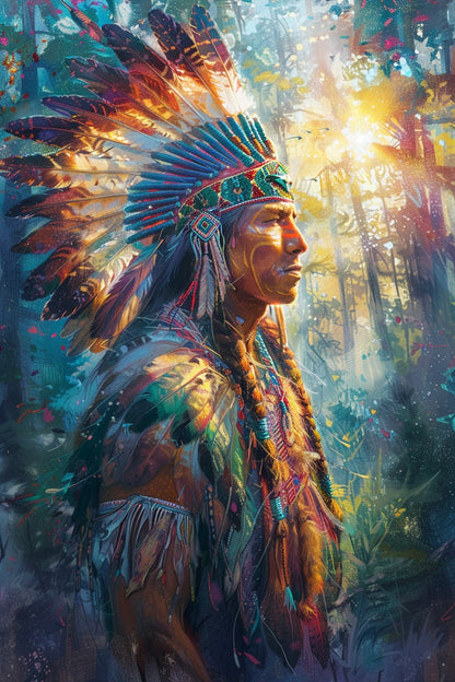 Enchanted Forest Guardian Canvas