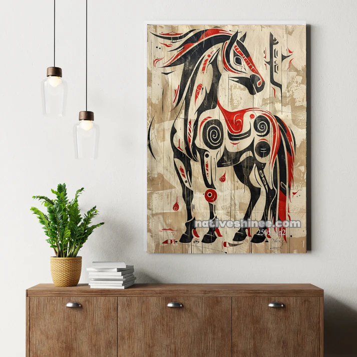 Tribal Stallion Canvas