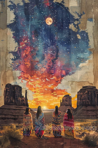 Eternal Beauty: Native Women and the Cosmos Native American Canvas