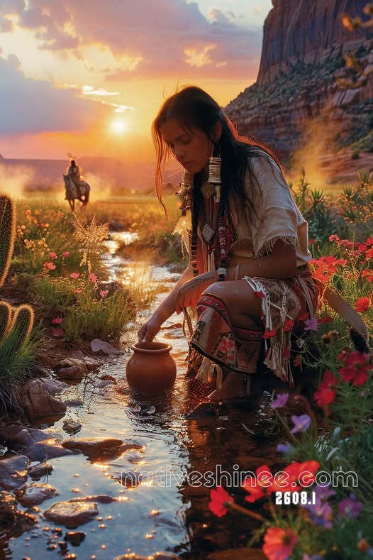 Stream Spear Child Canvas