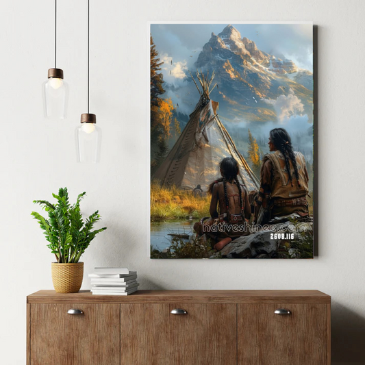 Chant of the Snowy Raven Canvas