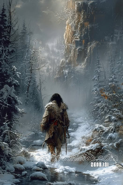 Dance of the Moonlit Coyote Canvas