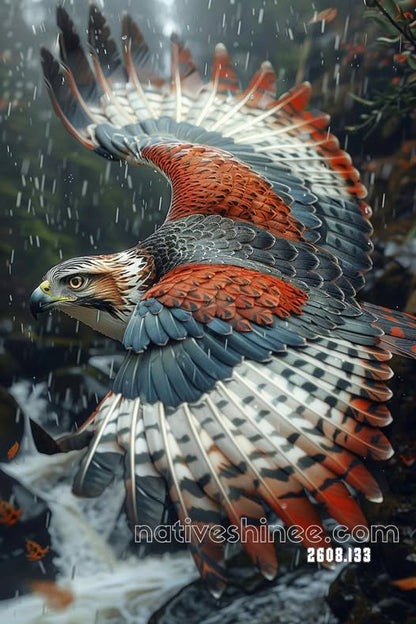 Vision of the Frosty Buffalo Canvas