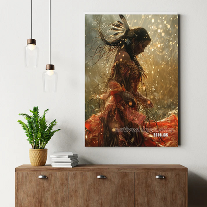 Song of the Sunlit Elk Canvasa