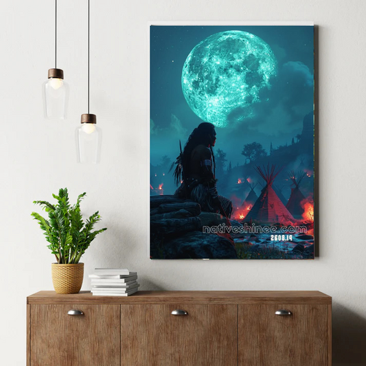 Stream Flute Child Canvas