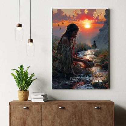 Whispers of the Golden Stream Canvas