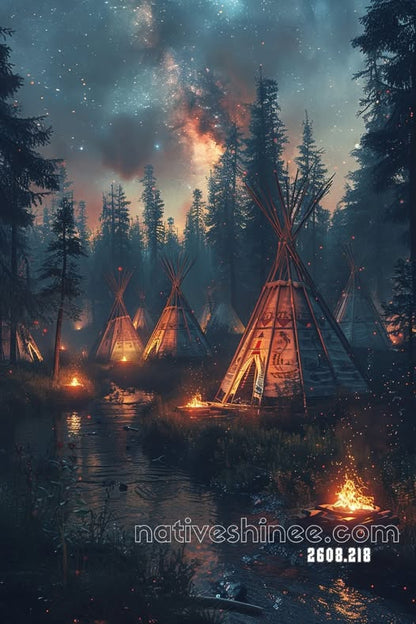 Embers Under the Stars Canvas