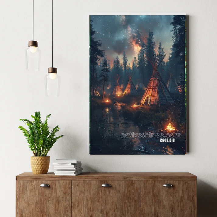 Embers Under the Stars Canvas