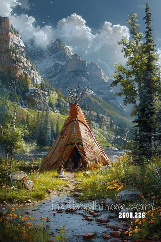 Peace of the Mountain Valley Canvas