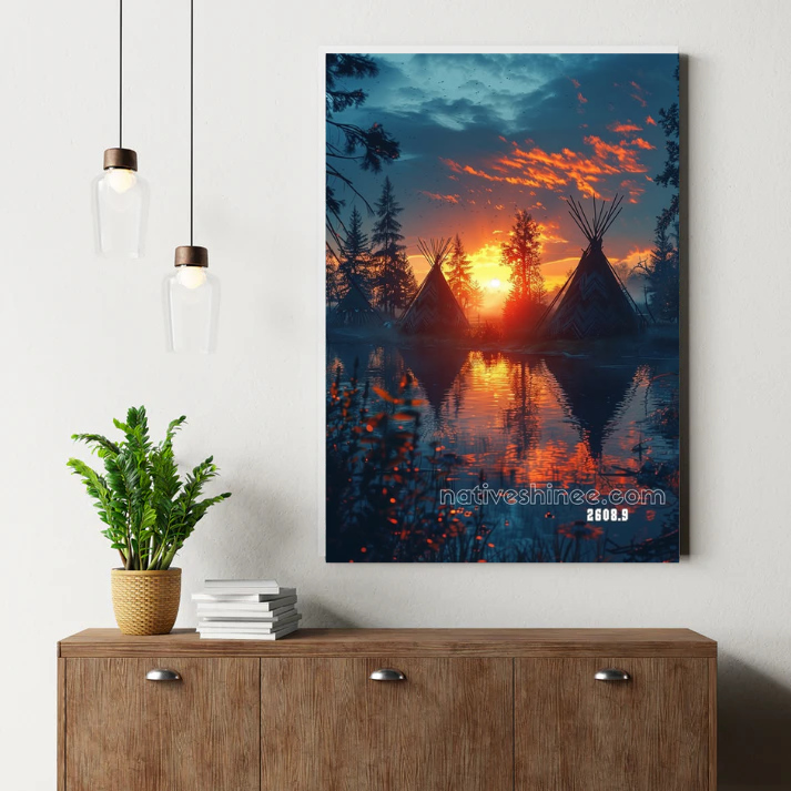 River Necklace Kid Canvas