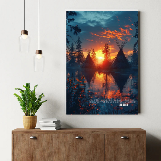 River Necklace Kid Canvas