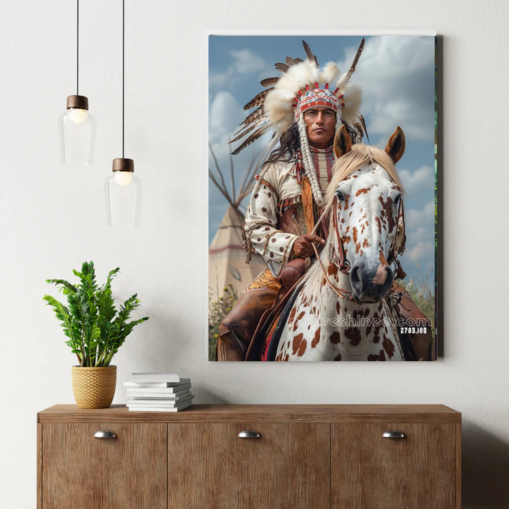Spirit Rider of the Plains Canvas – NativeShinee