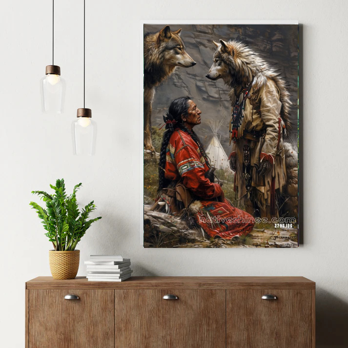 Wisdom of the Wolf Spirit Canvas