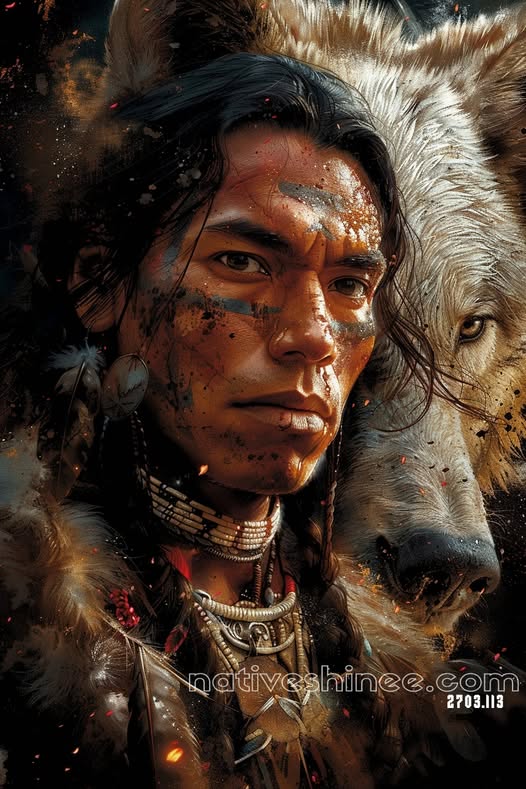 Whispers of the White Wolf Canvas