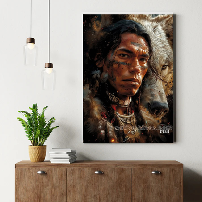 Whispers of the White Wolf Canvas