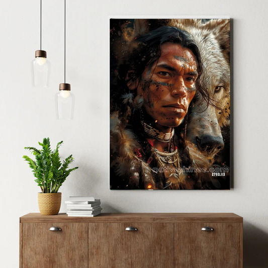 Whispers of the White Wolf Canvas