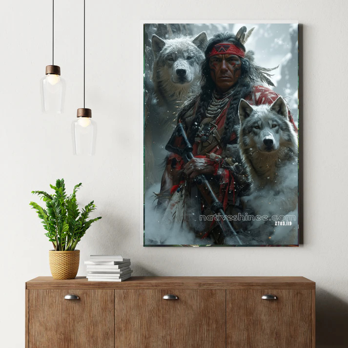 Spirit of the Wolf Guardian Canvas