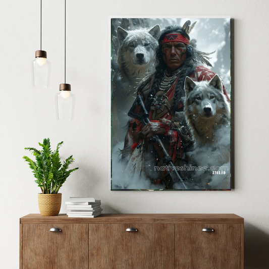 Spirit of the Wolf Guardian Canvas