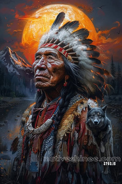 Spirit of the Moon Guardian Canvas