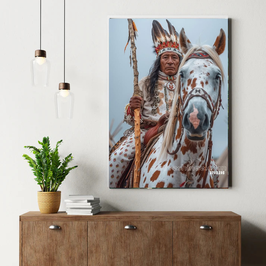 The Watchful Rider  Canvas