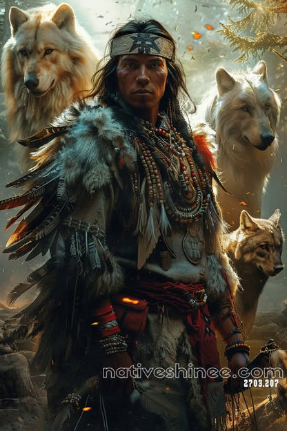 Guardians of the Wolf Spirit Canvas