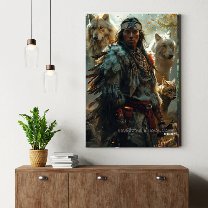 Guardians of the Wolf Spirit Canvas