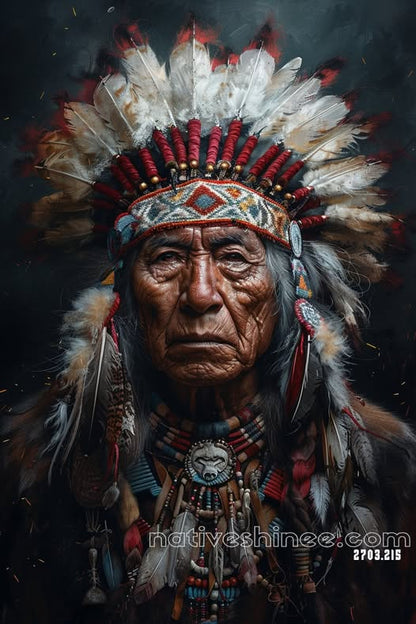 The Elder's Wisdom: Keeper of Traditions Canvas