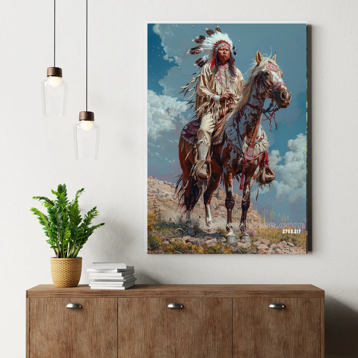 The Warrior’s Pride: Guardian of the Land Canvas