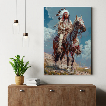 The Warrior’s Pride: Guardian of the Land Canvas