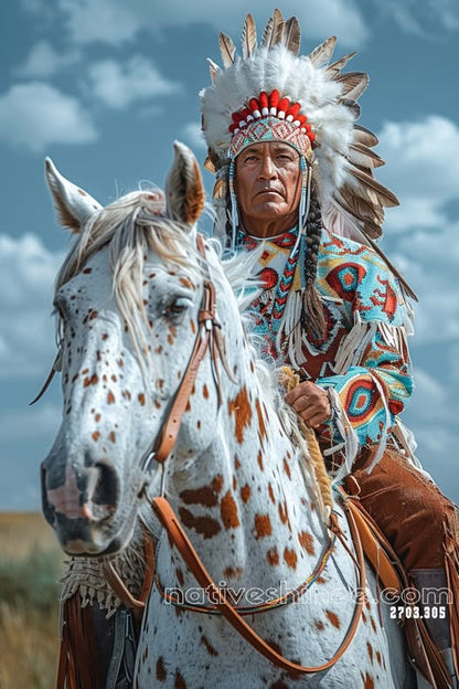 Chief of the Painted Plains Canvas