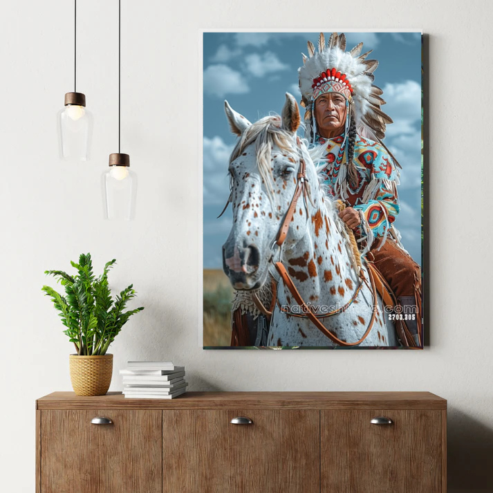 Chief of the Painted Plains Canvas