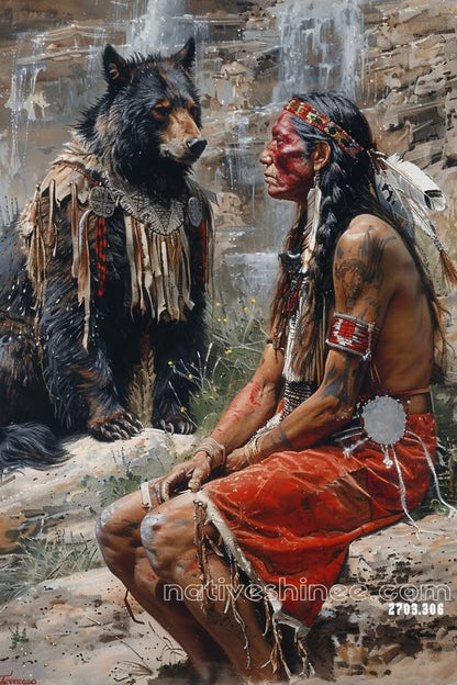 Bear Spirit Companion Canvas