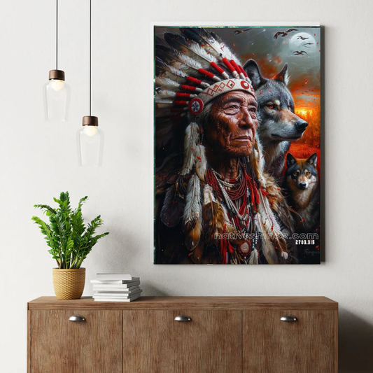 Warrior of the Winter Canvas