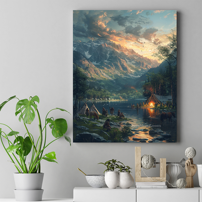 Valley of Serenity Native American Canvas