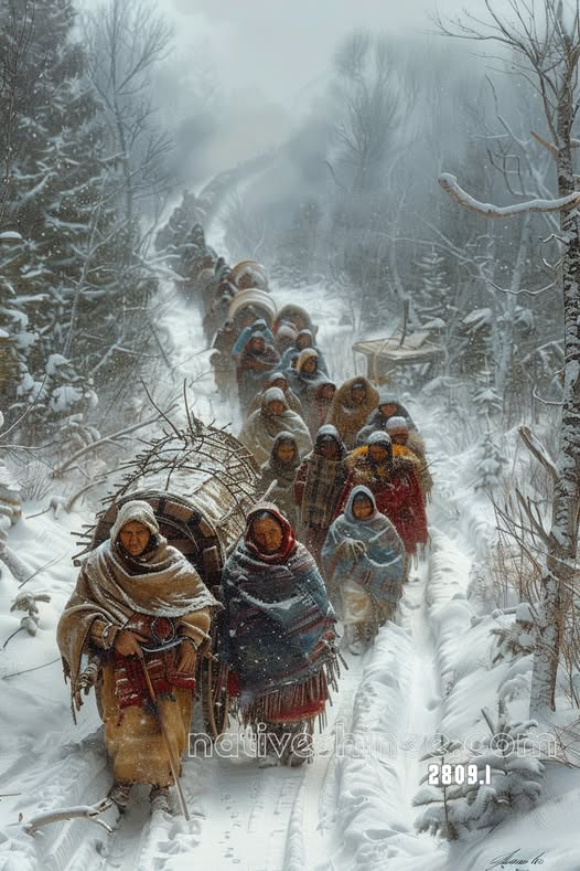 Trail of Snow and Silence Canvas