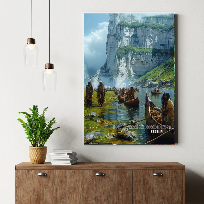 The Journey Along the River’s Edge Canvas