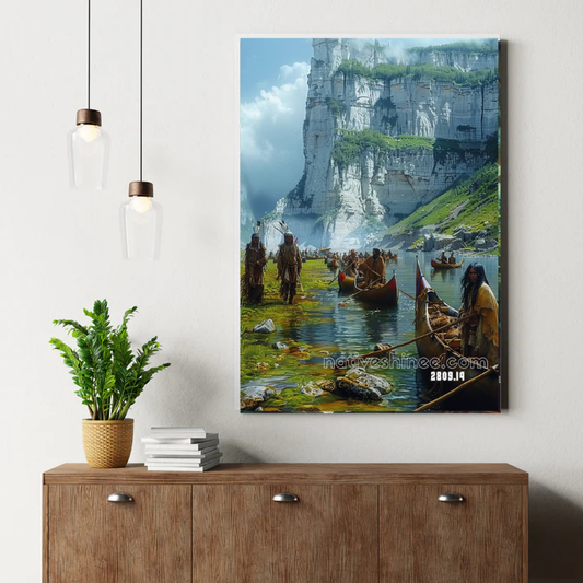 The Journey Along the River’s Edge Canvas