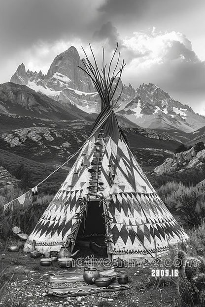 The Sacred Home of the Mountain Canvas