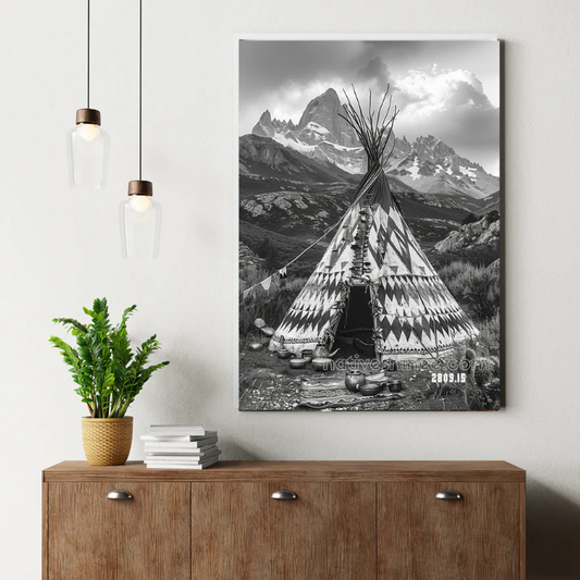 The Sacred Home of the Mountain Canvas