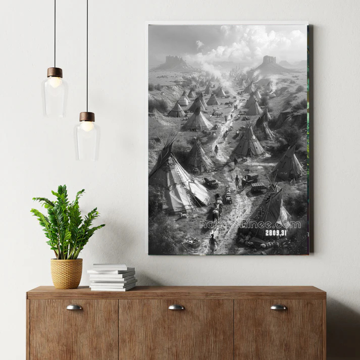 The Great Plains Encampment Canvas