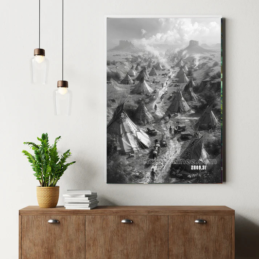 The Great Plains Encampment Canvas