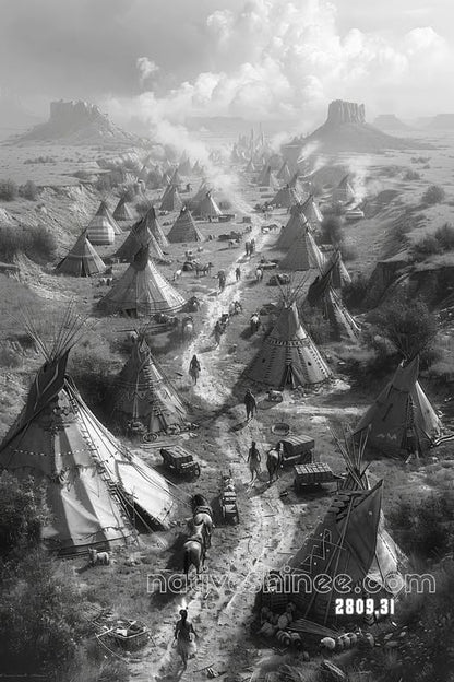 The Great Plains Encampment Canvas