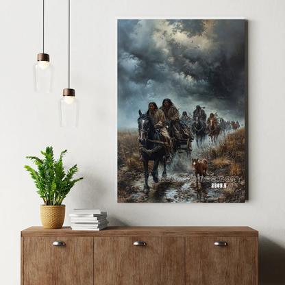 The Long Road Through the Storm Canvas