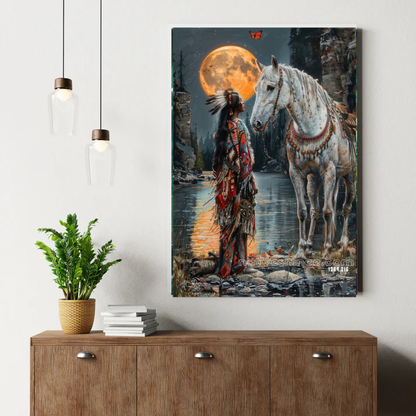 Moonlit Companions Canvas