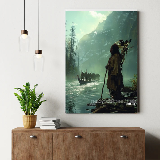 Journey Through the Sacred Mist Canvas
