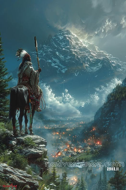 The Watchman of the Peaks Canvas