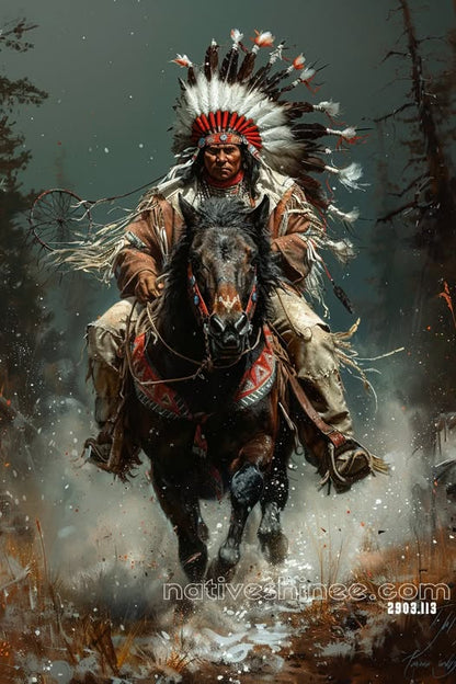 The Thundering Charge Canvas