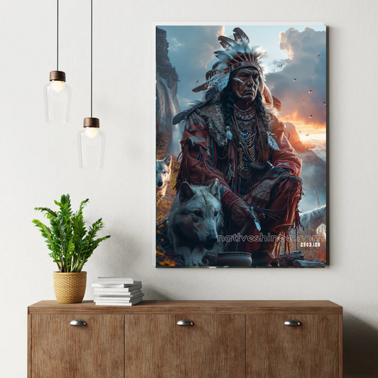 Elder of the Wolves Canvas