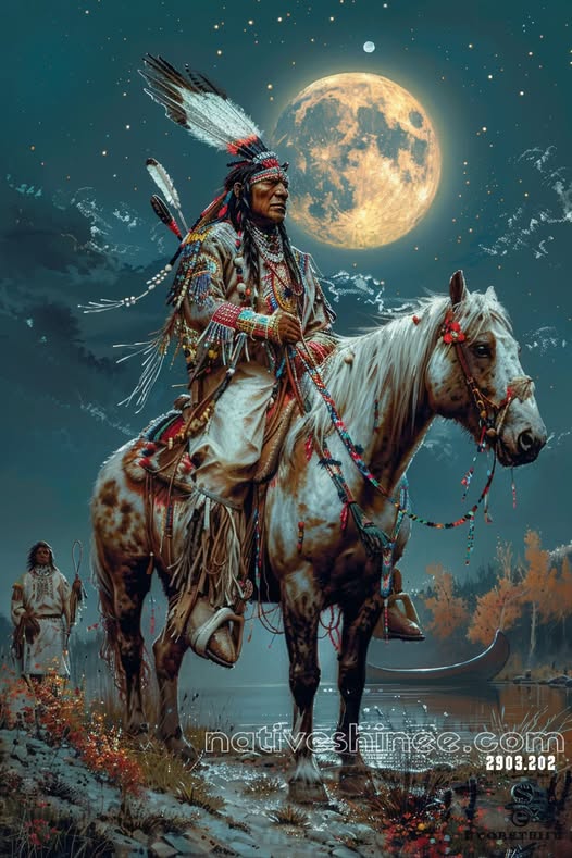 Lunar Canoe Voyage Canvas